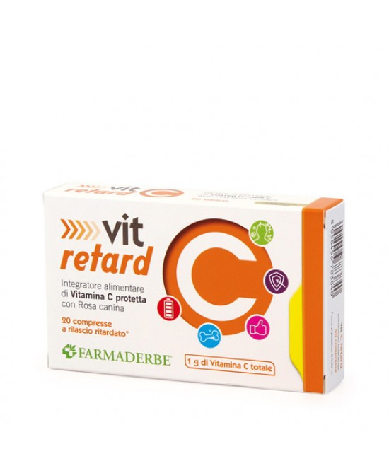 Vit C Retard Integratore Difese Immunitarie 20 Compresse