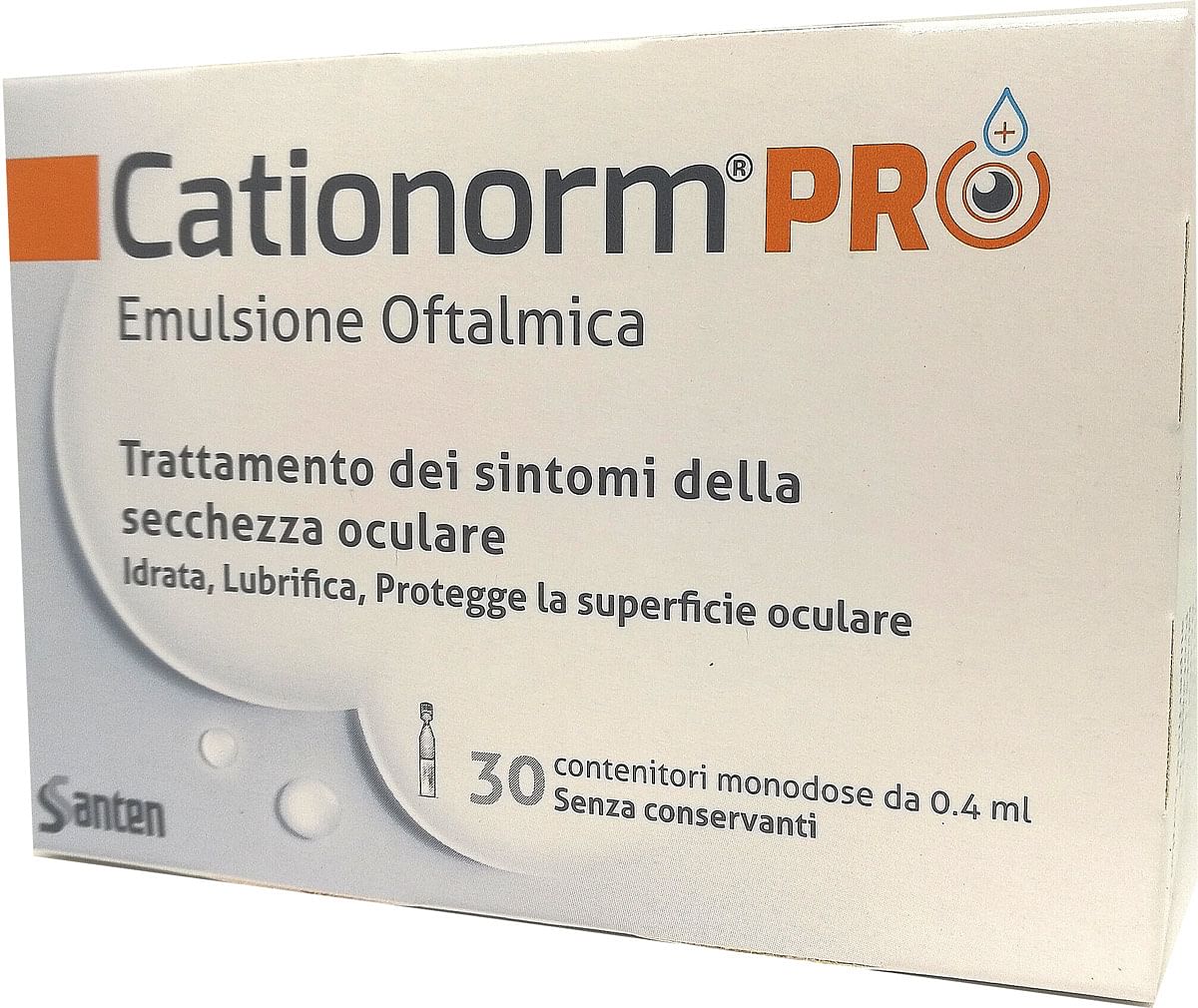 Cationorm Pro - Emulsione Oftalmica Sterile - 30 Flaconcini x 0.4 ml