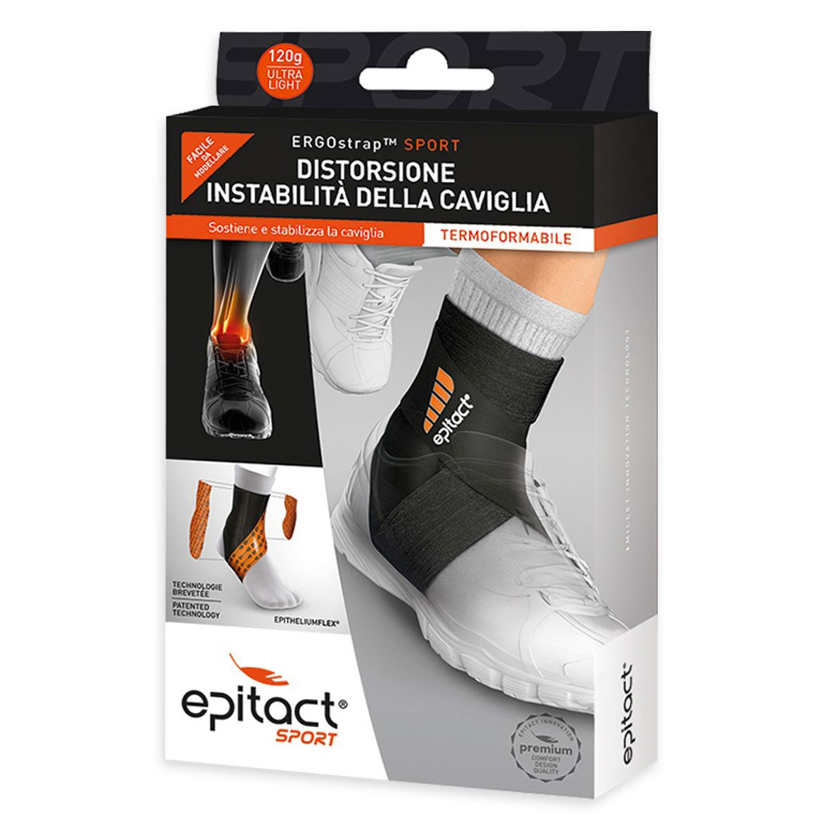 Epitact Sport - Cavigliera Ergostrap Taglia L - 1 Pezzo