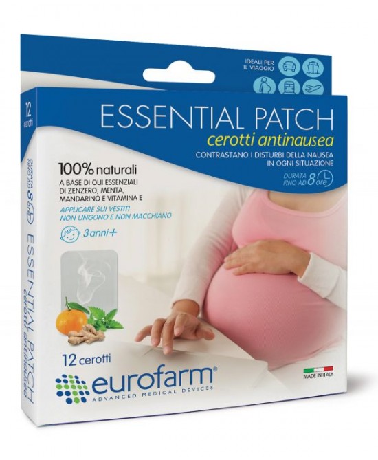 CEROTTO ANTI NAUSEA ESSENTIAL PATCH 5 X 7 CM 12 PEZZI
