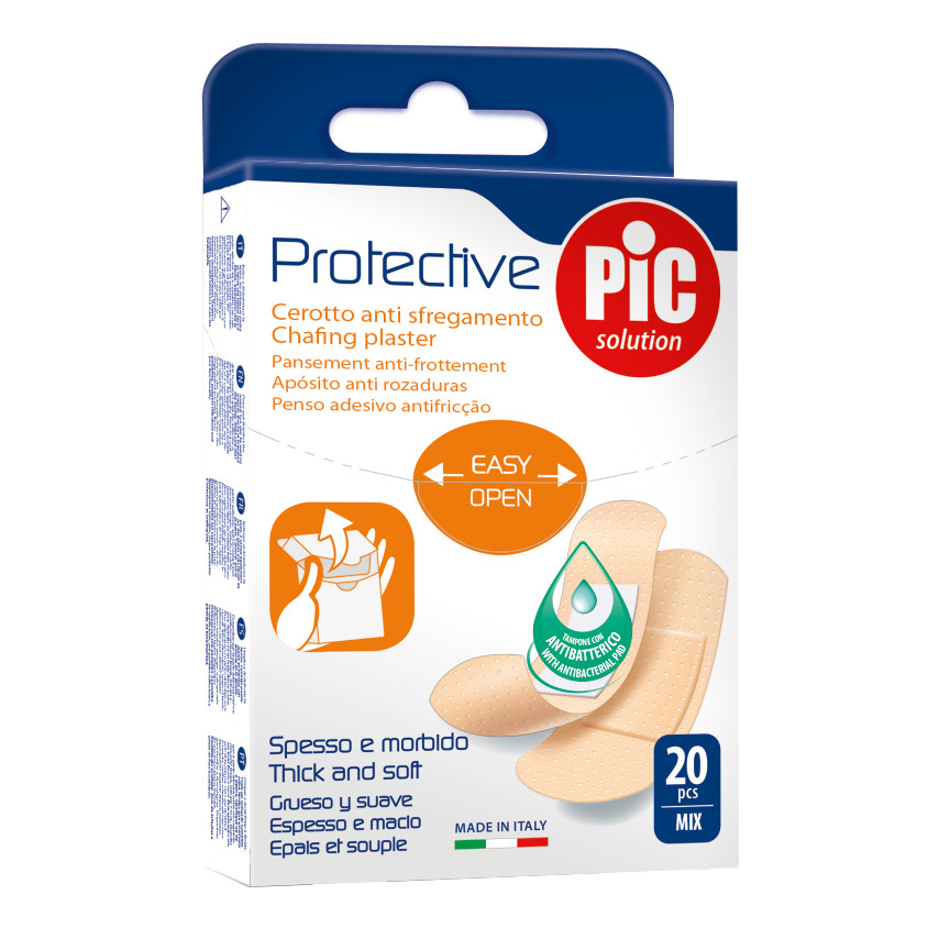CEROTTO PIC PROTECTIVE MIX ANTIBATTERICO ANTISFREGAMENTO CONTAMPONE 20 PEZZI