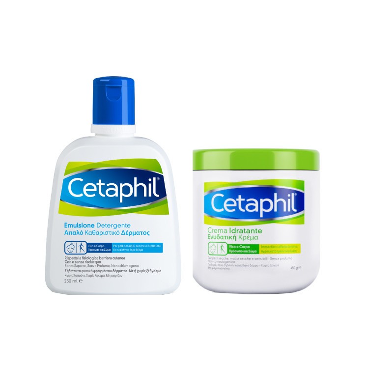 CETAPHIL BUNDLE IDRATANTE 450 G + DETERGENTE 250 ML
