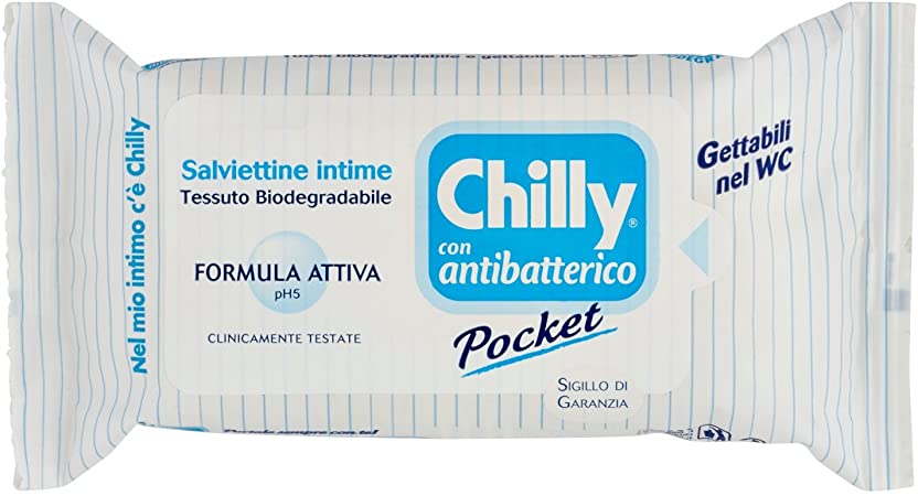 Chilly - Salviette Intime con Antibatterico - 12 Pezzi