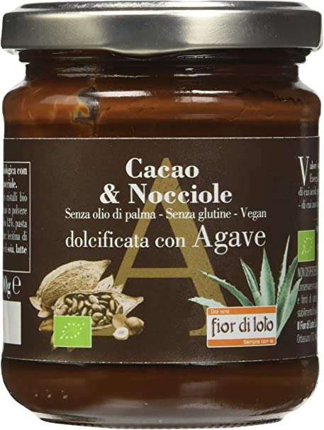 CREMA SPALMABILE CACAO E NOCCIOLE CON AGAVE BIO 200 G