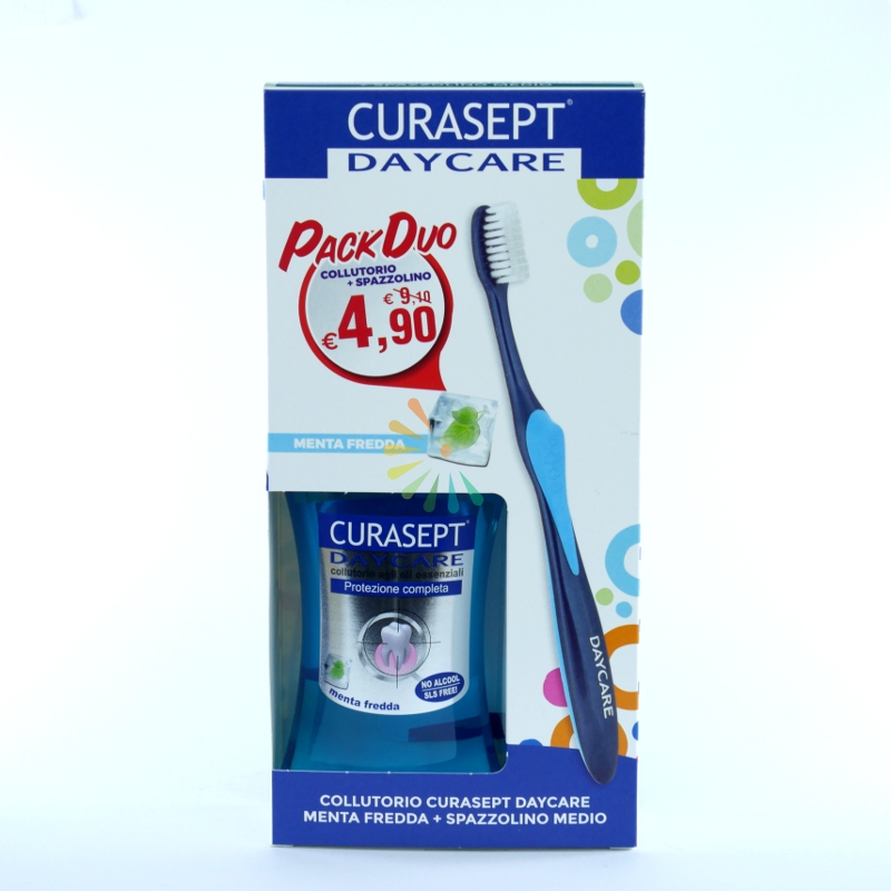 CURASEPT DAYCARE COLLUTORIO MENTA FREDDA + SPAZZOLINO DAYCARE MEDIO