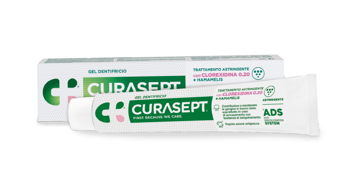 Curasept ADS - Gel Dentifricio Trattamento Astringente con Clorexidina 0.20 - 75 ml