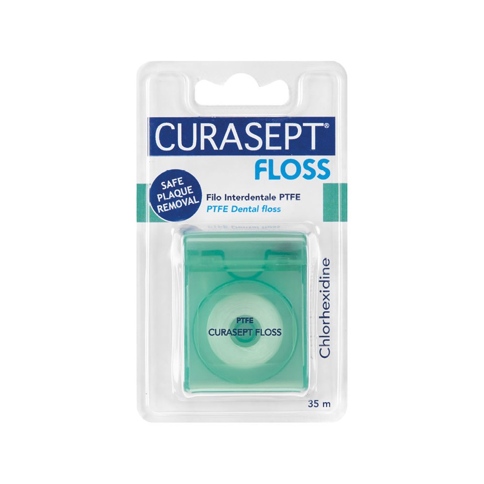 Curasept Floss - Filo Interdentale Sezione Piatta in PTFE - 35 m