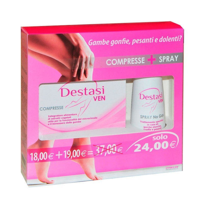 DESTASI VEN DOUBLE PACK SPRAY + COMPRESSE