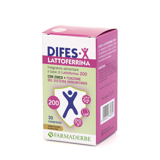 Difes-X Lattoferrina 200 Integratore Difese Immunitarie 30 Compresse
