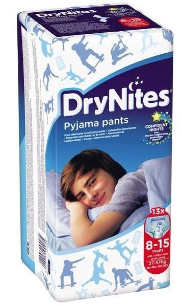 DRYNITES DOPPIO PACCO BOY 8/15 ANNI 13 PEZZI