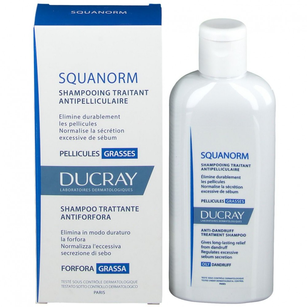 Ducray Squanorm - Shampoo Anti-Forfora Capelli Grassi - 200 ml