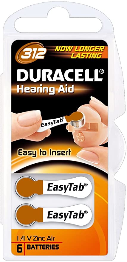 DURACELL EASY TAB 312 MARRONE BATTERIA PER APPARECCHIO ACUSTICO