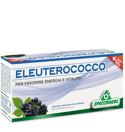 Eleuterococco - Integratore per Favorire Energia e Tonalità - 12 Flaconcini x 10 ml
