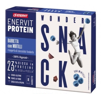 ENERVIT PROTEIN SNACK MIRTILLO CIOCCOLATO VEGETALE 8 BARRETTE 30 G