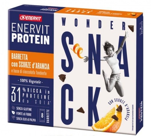 ENERVIT PROTEIN SNACK SCORZE ARANCIA VEGETALE 8 BARRETTE 27G