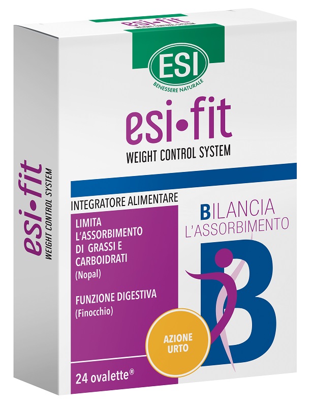Esi Fit Bilancia Azione Urto - Integratore per Controllo del Peso - 24 Ovalette
