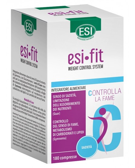 Esi Fit Controlla Sazietà - Integratore per Controllare la Fame - 180 Compresse