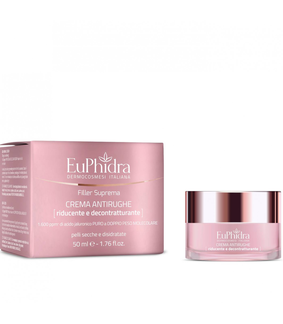 Euphidra Crema Viso Antirughe Riducente e Decontrattuante 50 ml