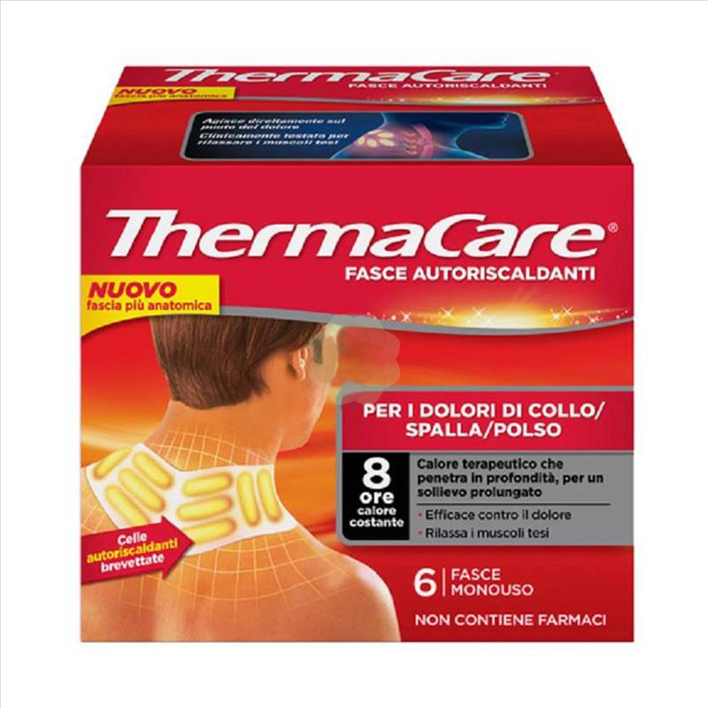 FASCIA AUTORISCALDANTE A CALORE TERAPEUTICO THERMACARE EDIZIONE COLLO 6 PEZZI