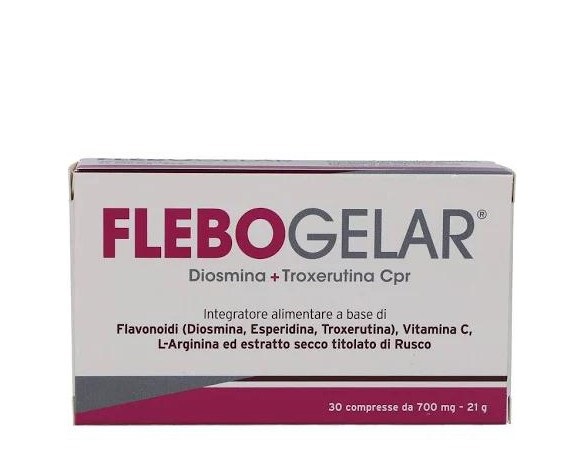 FLEBOGELAR 30 COMPRESSE 21 G