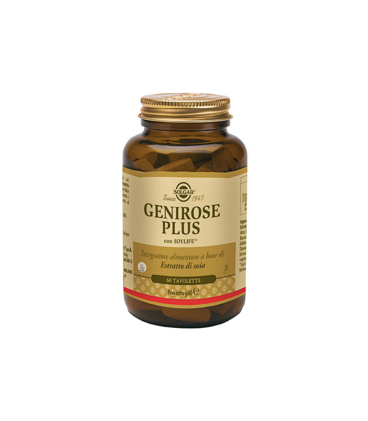 Solgar Genirose Plus - Integratore di Vitamina E - 60 Tavolette