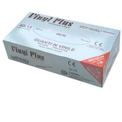 GUANTO VINYLPLUS S/POLV M 100P