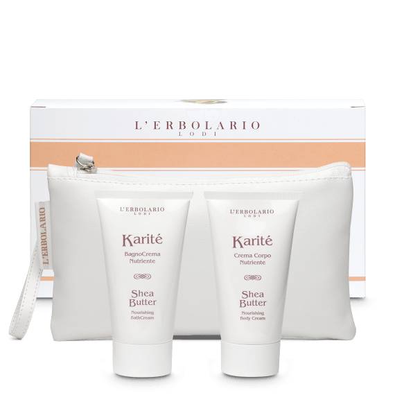 L'Erbolario Beauty-Pochette Karité - BagnoCrema 75 ml + Crema Corpo 75 ml