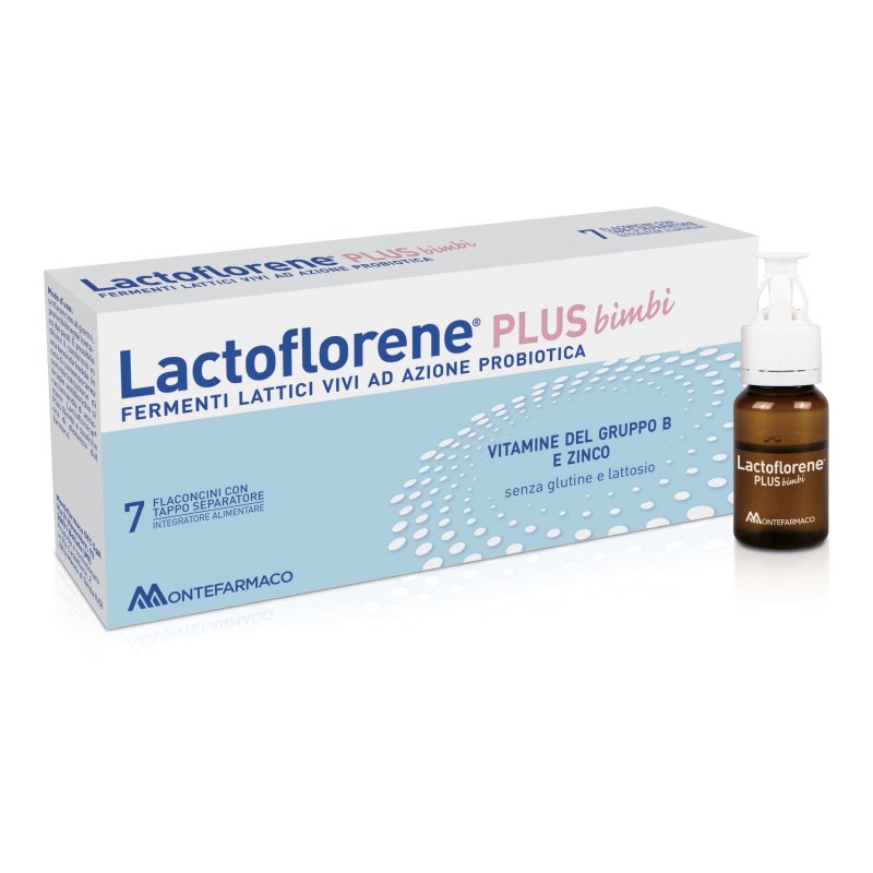 Lactoflorene Plus Bimbi - Integratore di Fermenti Lattici - 7 Flaconcini