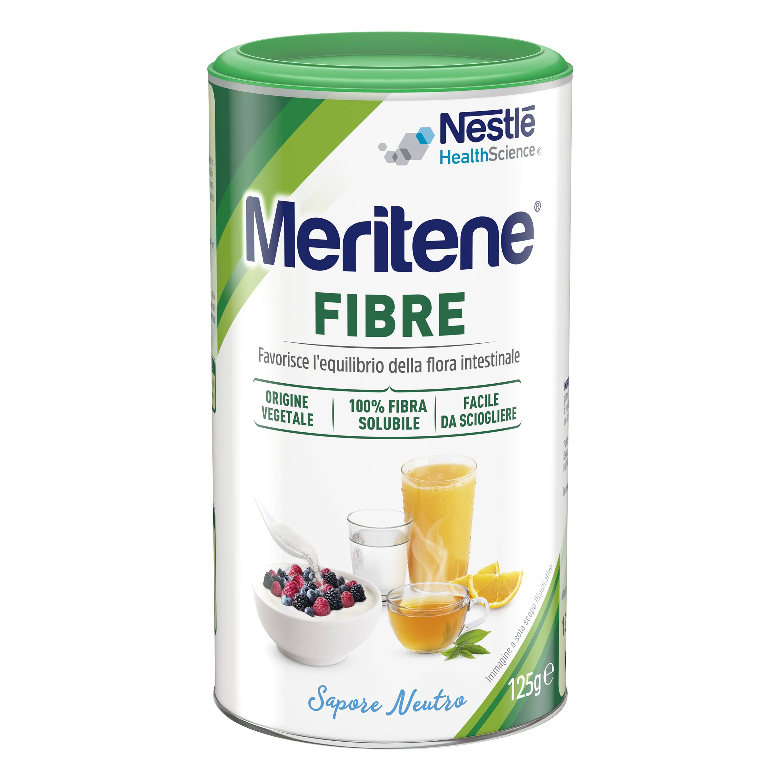Meritene Fibre - Integratore per l'Equilibrio della Flora Intestinale - 125 g