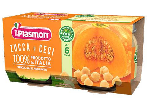 PLASMON OMOGENEIZZATO CECI/ZUCCA 2 X 80 G
