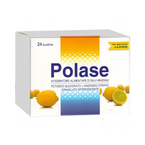 Polase Classico - Integratore di Sali Minerali - Gusto Limone 24 Bustine Effervescenti