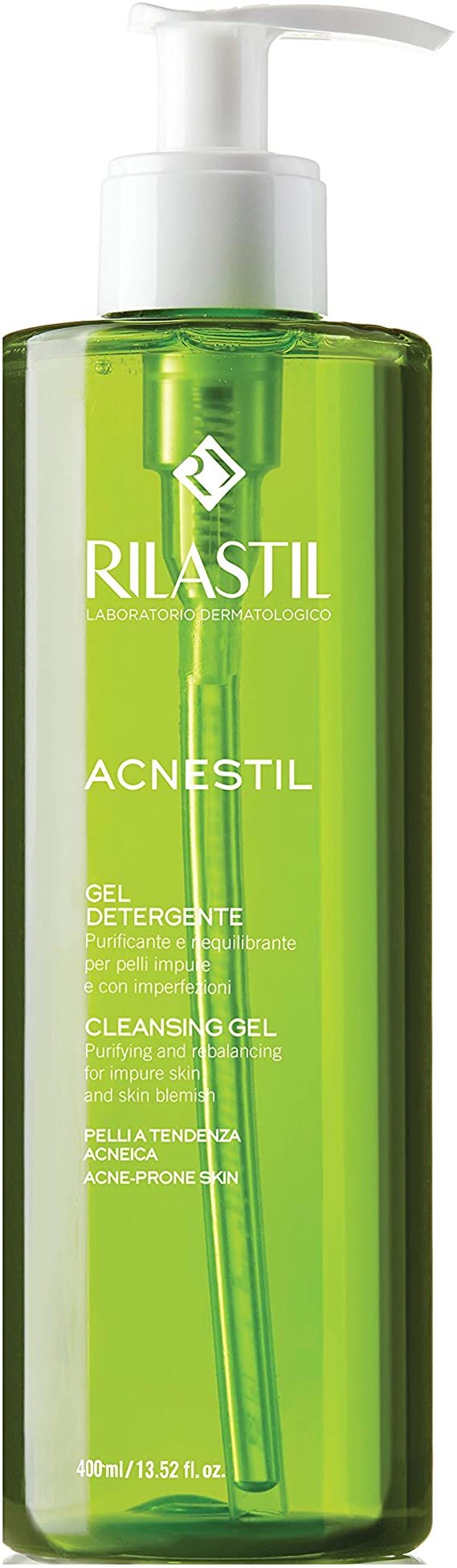 Rilastil Acnestil - Gel Detergente Viso per Pelli Impure - 400 ml