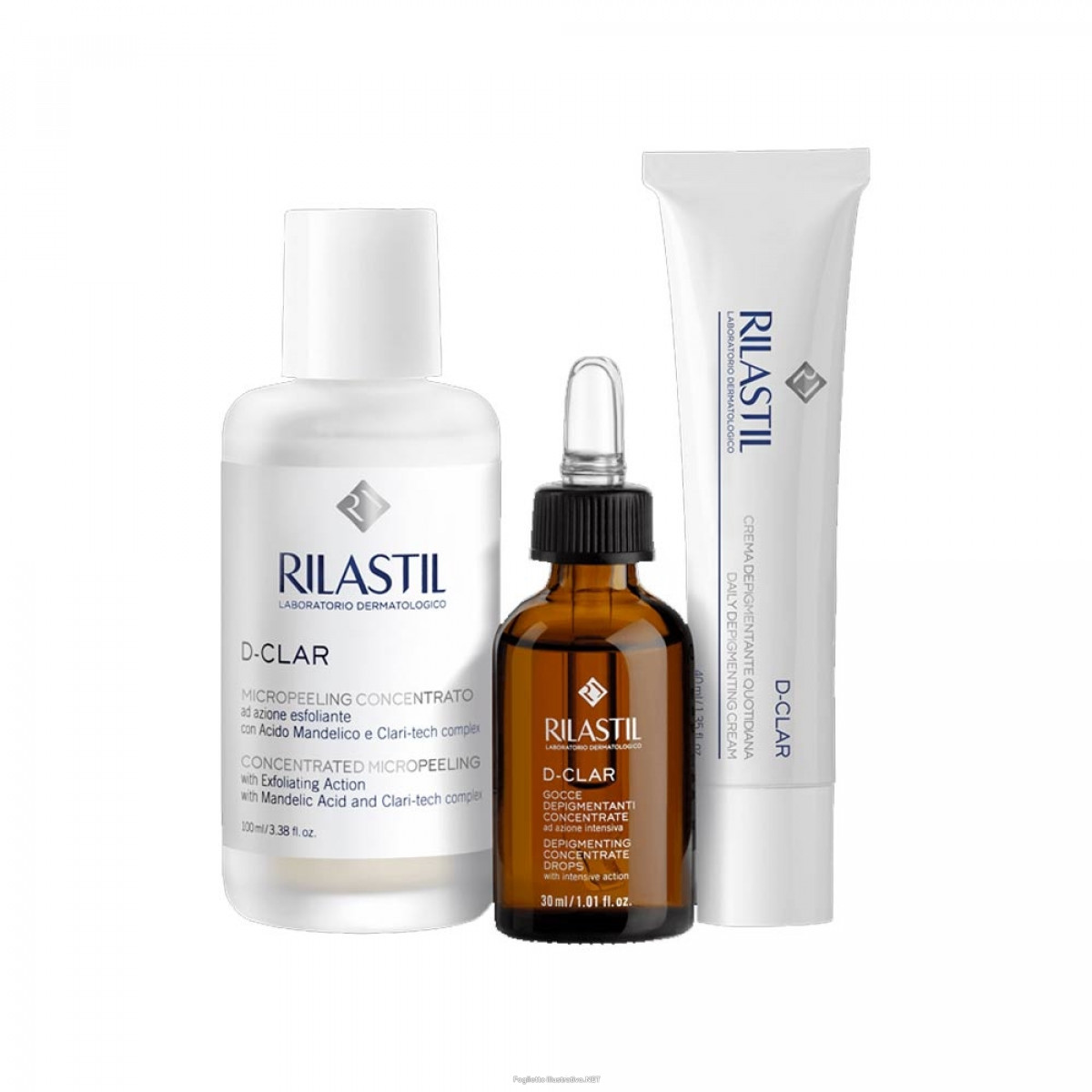 RILASTIL D-CLAR COFANETTO SOS MACCHIE - MICROPEELING 30ML + CREMA 40ML + GOCCE 30ML