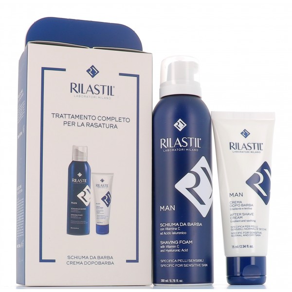 RILASTIL MAN SCHIUMA DA BARBA 200 ML + CREMA DOPOBARBA 75 ML