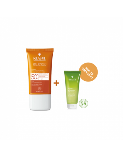 RILASTIL SUN PPT SPF 50+ ACNESTIL CREMA 40 ML + RILASTIL ACNESTIL DETERGENTE 50 ML