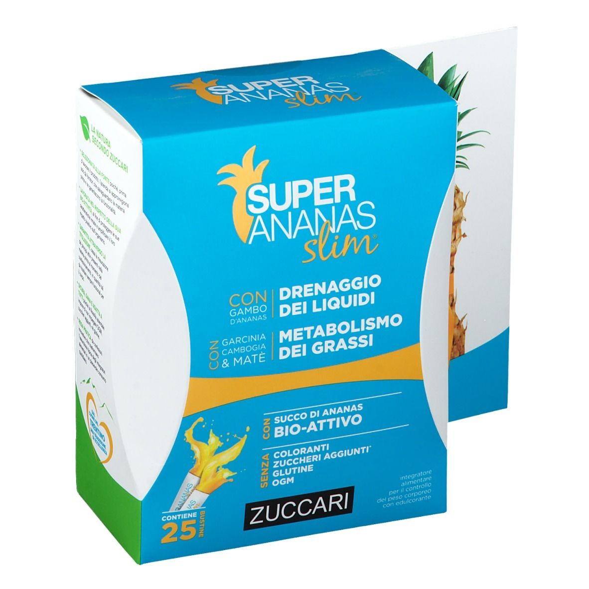 Zuccari Super Ananas Slim Integratore Drenante 25 Bustine