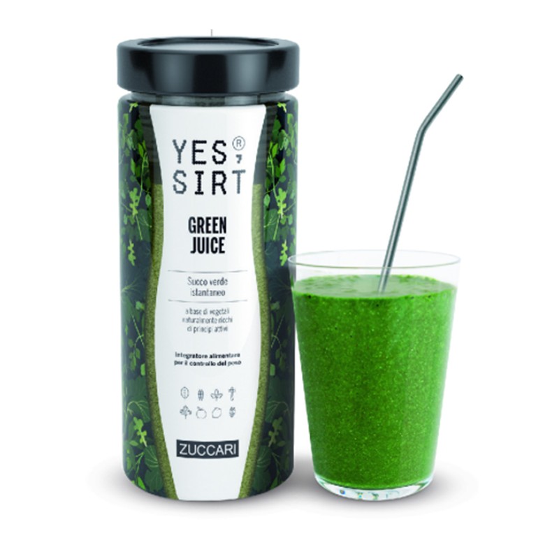 Zuccari Yes Sirt Green Juice - Integratore per il Controllo del Peso - 280 g