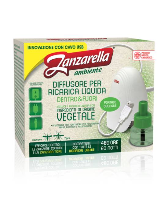 ZANZARELLA DIFFUSORE PER RICARICA LIQUIDA DENTRO&FUORI