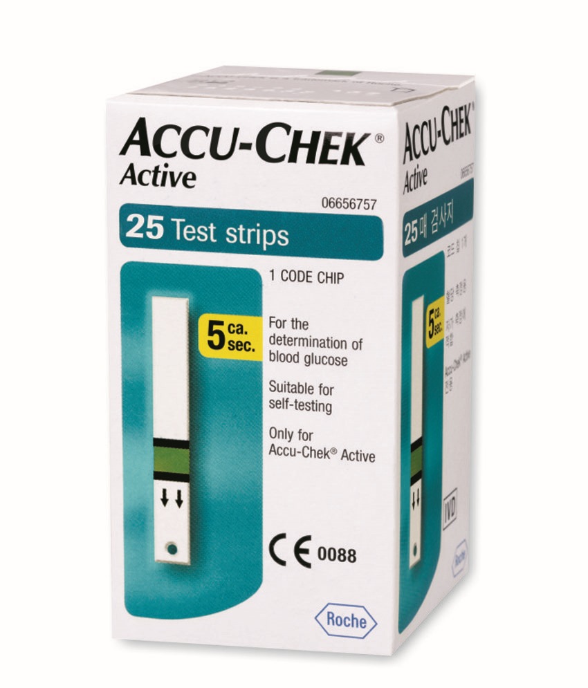 Accu-Check Active Strisce Reattive 25 Pezzi