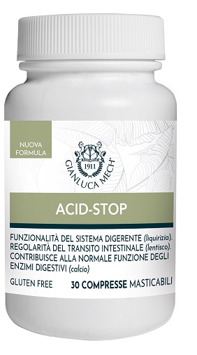Acid-Stop - Integratore per Acidità e Digestione - 30 Compresse Masticabili