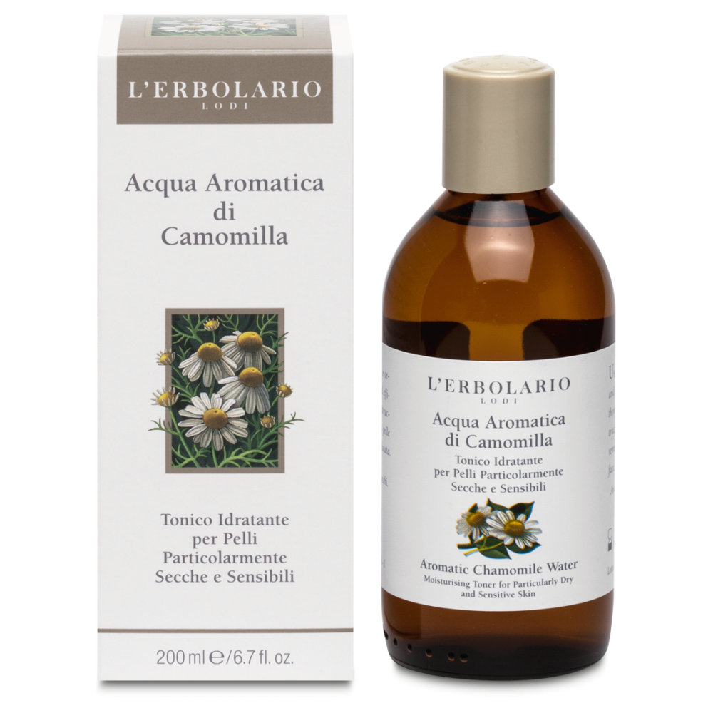 L'Erbolario Acqua Aromatica Camomilla - Tonico Idratante per Pelli Secche e Sensibili - 200 ml