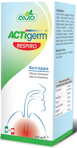 Actigerm Respiro - Integratore per Vie Respiratorie - Sciroppo 250 ml