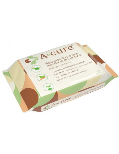 A+CURE STRUCCANTE BAVA DI LUMACA POCKET MAXI 20 SALVIETTE