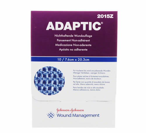 Adaptic Medicazione Non Aderente Sterile 7,6x7,6 cm - 10 Pezzi