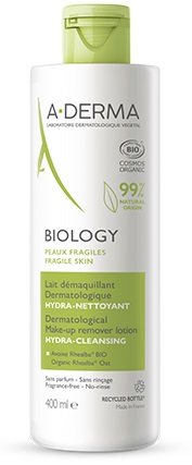 A-Derma Biology - Latte Micellare Detergente Struccante Viso - 400 ml