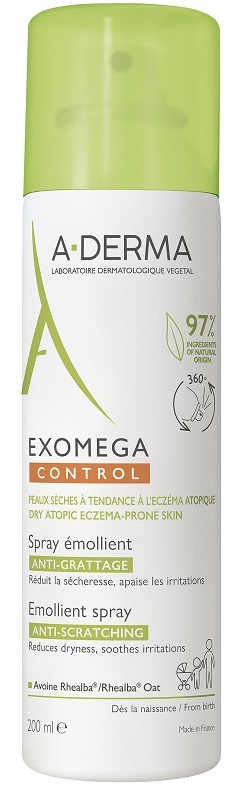 A-Derma Exomega Control - Spray Corpo Emolliente Lenitivo - 200 ml