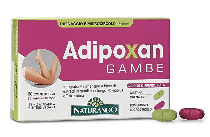 Adipoxan Gambe - Integratore Drenante per gli Inestetismi della Cellulite - 60 Compresse