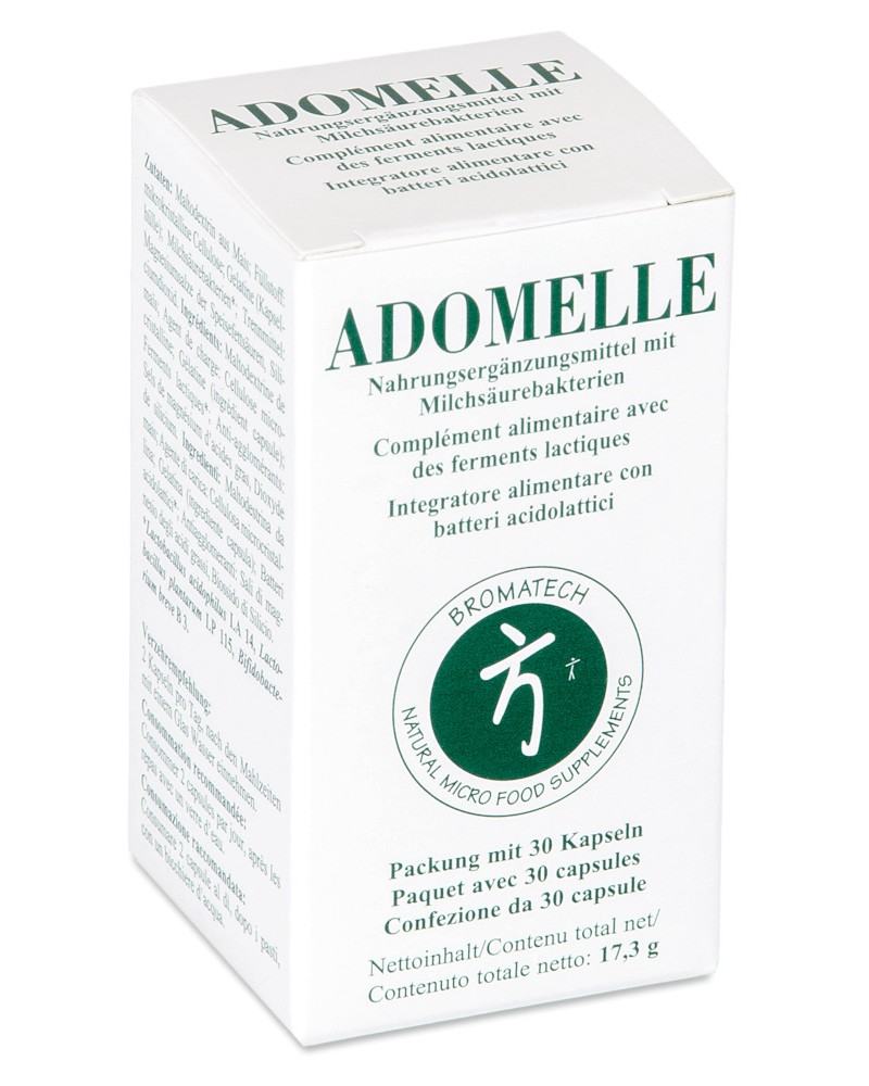 Adomelle - Integratore di Fermenti Lattici - 30 Capsule