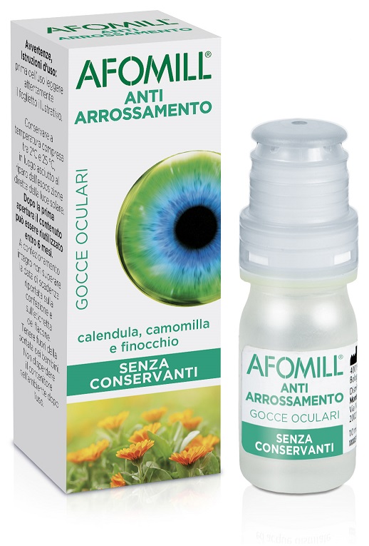 Afomill Antiarrossamento - Collirio Senza Conservanti per Occhi Arrossati - 10 ml