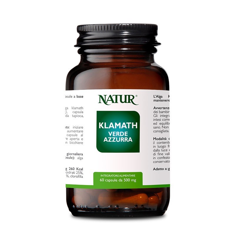 Alga Klamath Verde Azzurra Integratore 60 Capsule